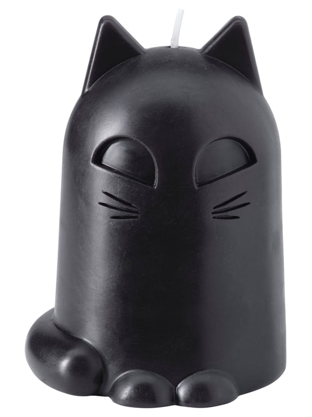 Ikea KUSTFYR cat black, 12 cm Unscented candle,